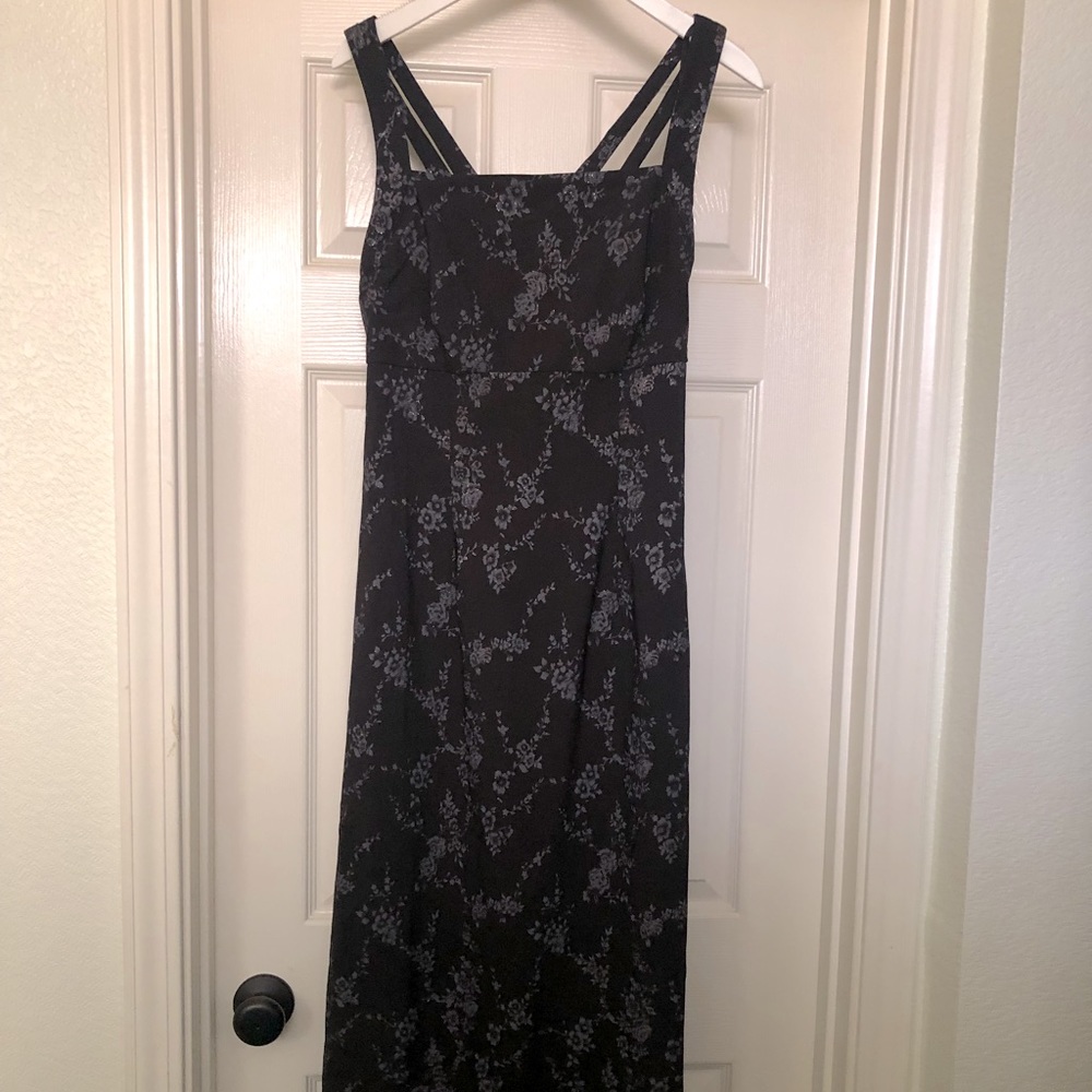 Floral print stretch dress